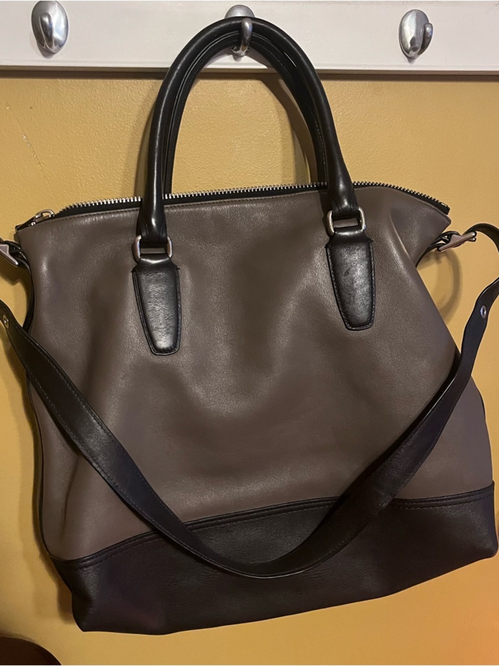Coach Legacy Rory Two-Tone grey and Black Satchel - Picture 6 of 16